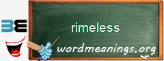 WordMeaning blackboard for rimeless